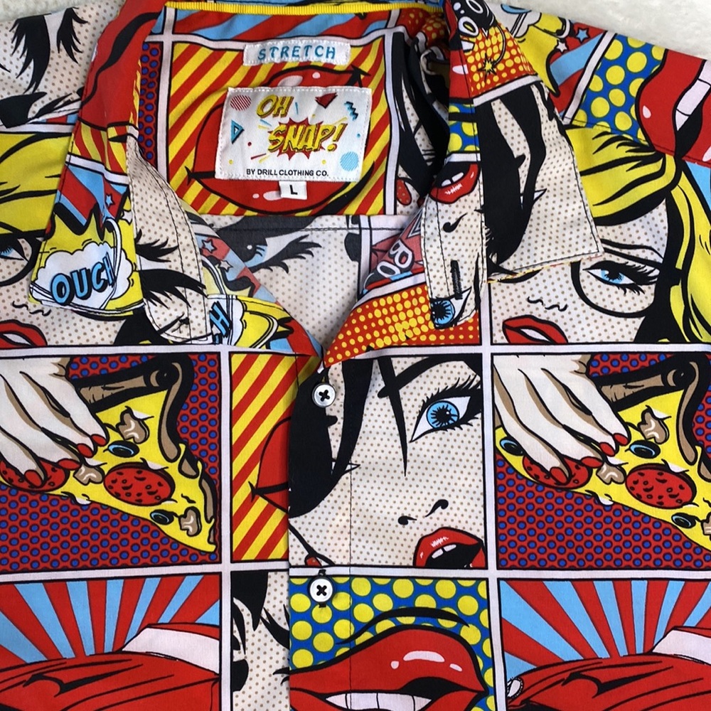 🤩 Comic Print Shirt - Picture 5 of 5